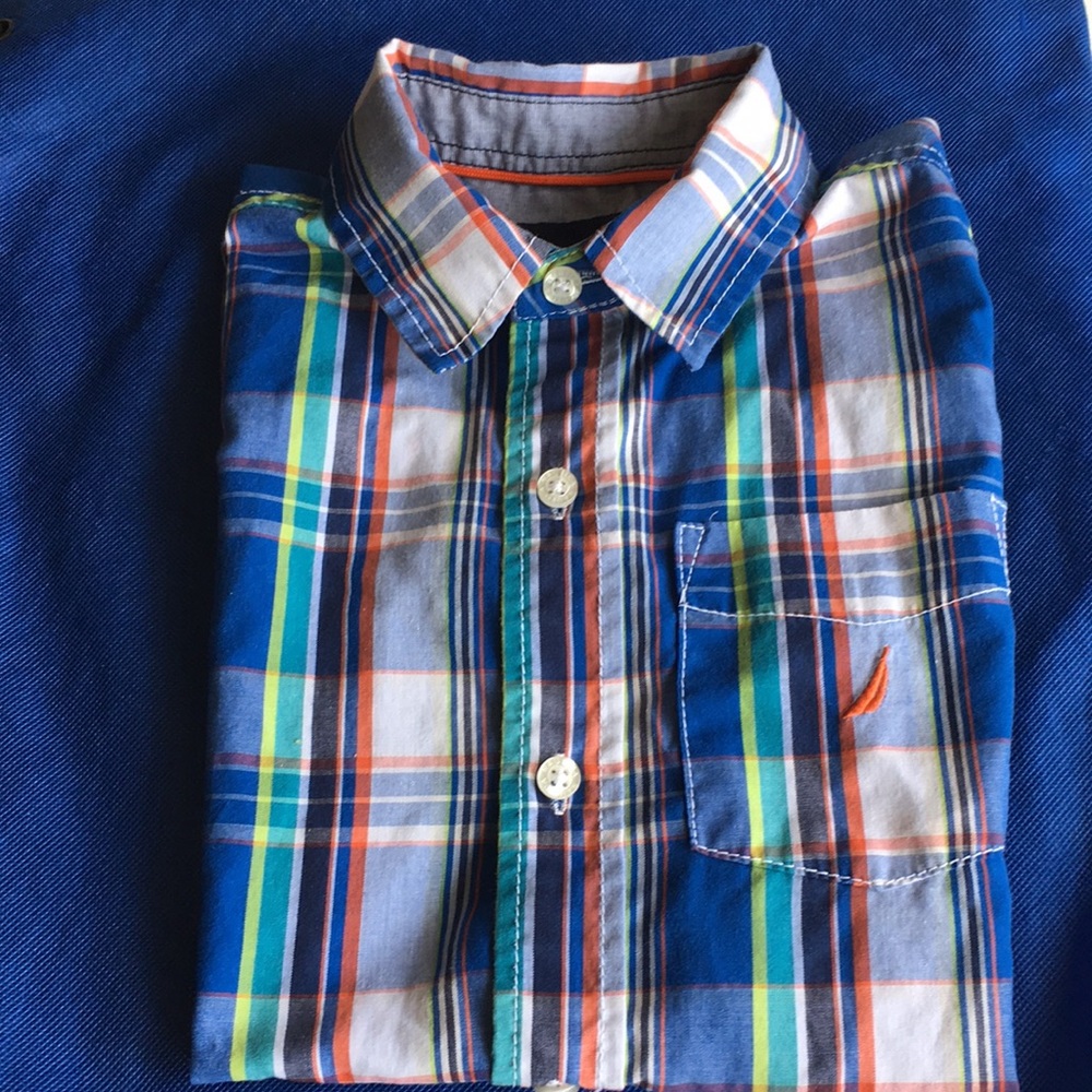 Nautica Boys Shirt Button up short sleeve